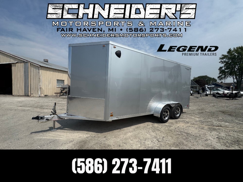 2026 Legend 7X19 Flat Top V-Nose Tandem Axle Enclosed Cargo Trailer in Fair Haven, MI