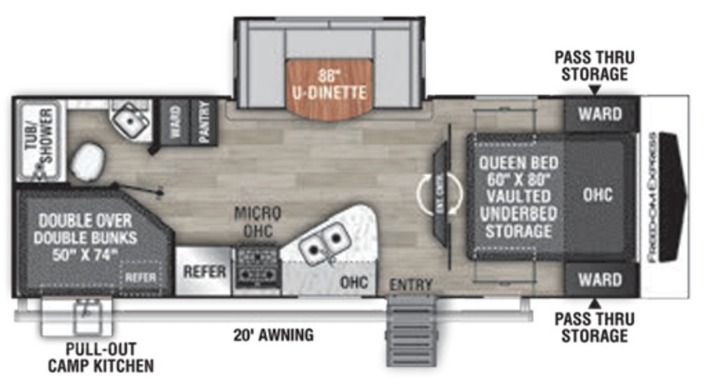 2022 Coachmen Freedom Express Ultra Lite 257BHS in erie PA