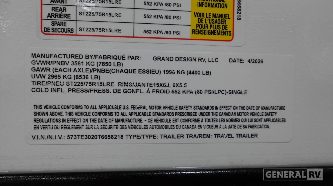 A photo of this 2026 Grand Design IMAGINE 2500RL