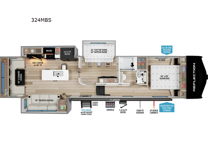 2027 Grand Design Reflection 324MBS in egg harbor city NJ