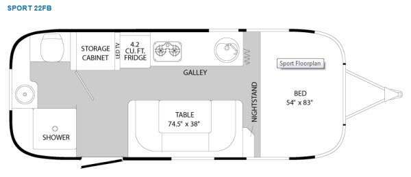 2012 Airstream Sport 22FB Sport in mount vernon WA
