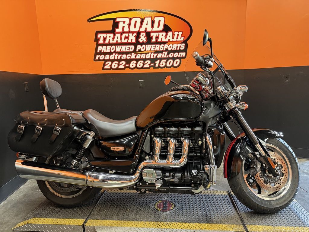 2017 Triumph Rocket III Roadster ABS Phantom Black w/ Twin Red Strip ROADSTER ABS in Big Bend, WI