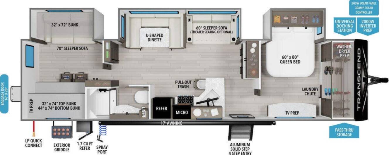 A photo of this 2027 Grand Design Transcend 335BHT