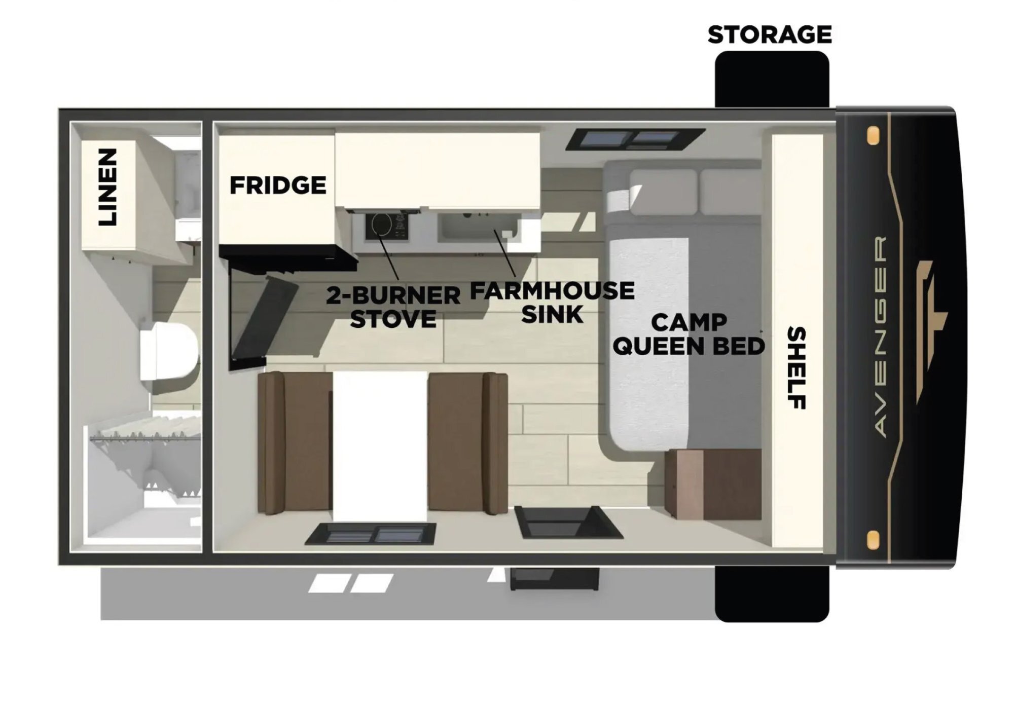 2021 Prime Time Avenger LT 16FQ RV