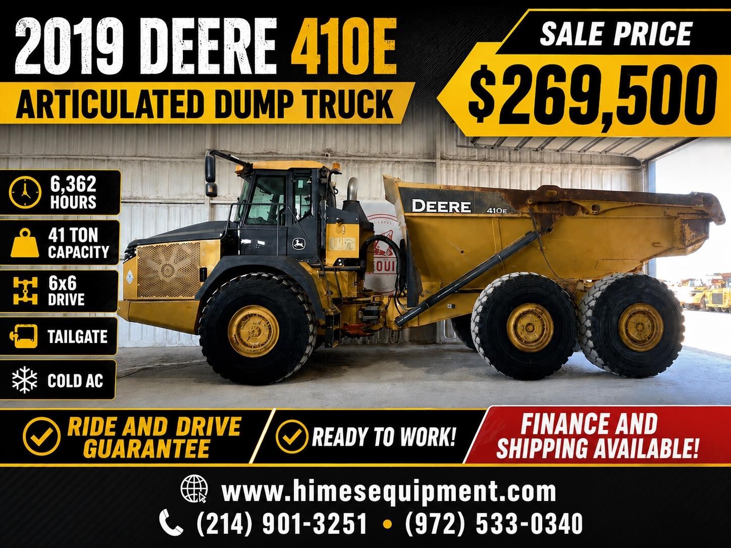 2019 DEERE 410E in Van Alstyne, TX