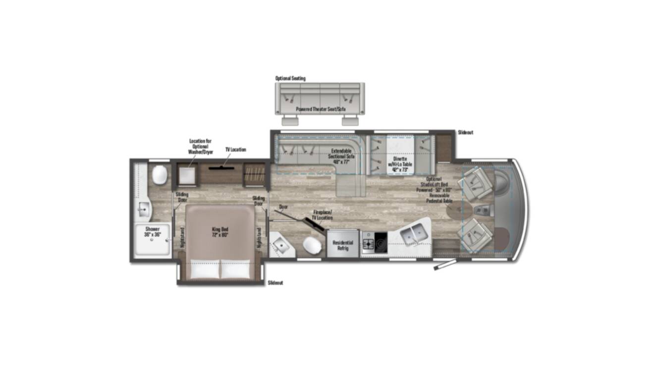 A photo of this 2020 Winnebago Adventurer 35F