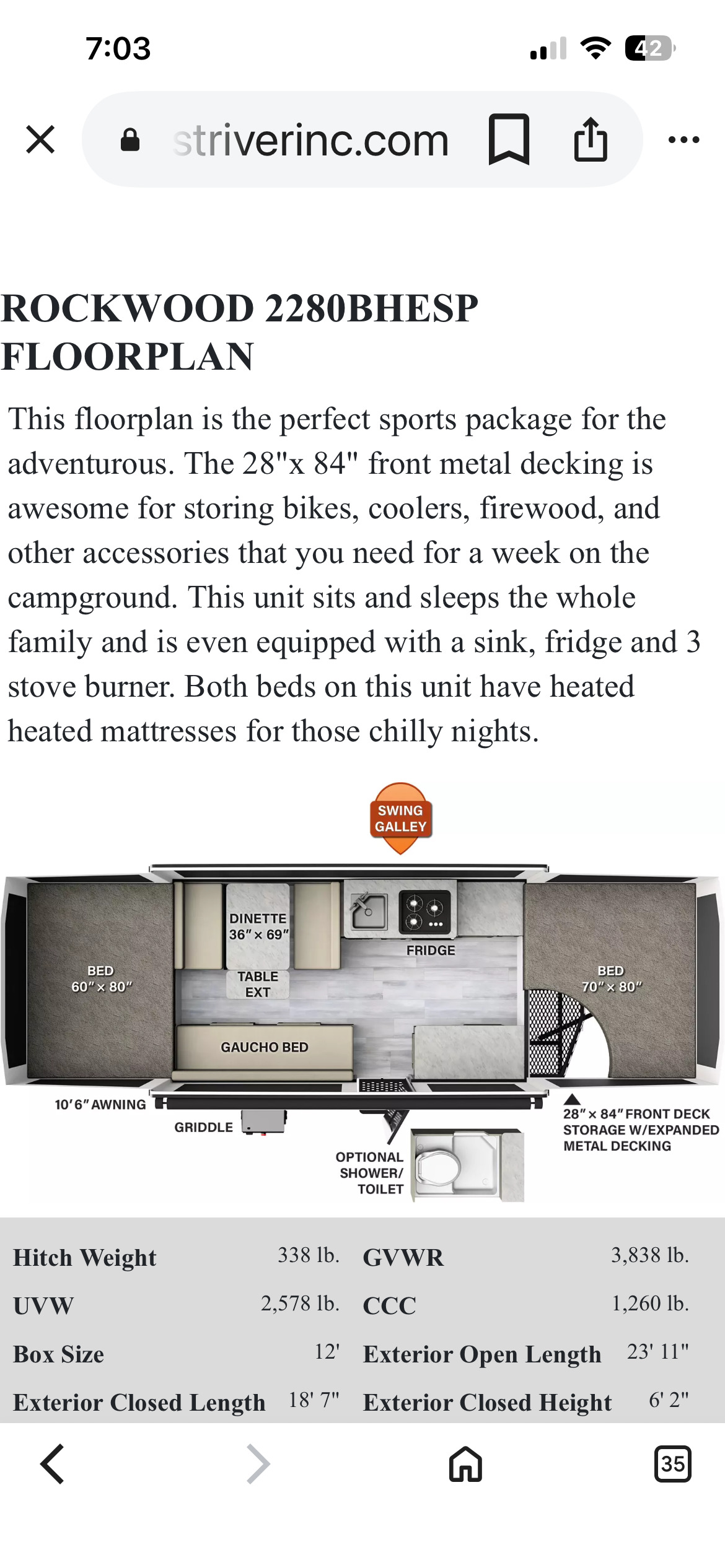 2022 Forest River ROCKWOOD ESP 2280BHESP in bonney lake WA