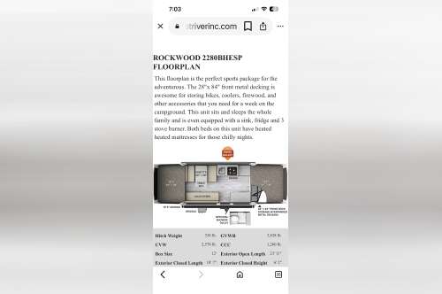 2022 Forest River ROCKWOOD ESP 2280BHESP in bonney lake WA