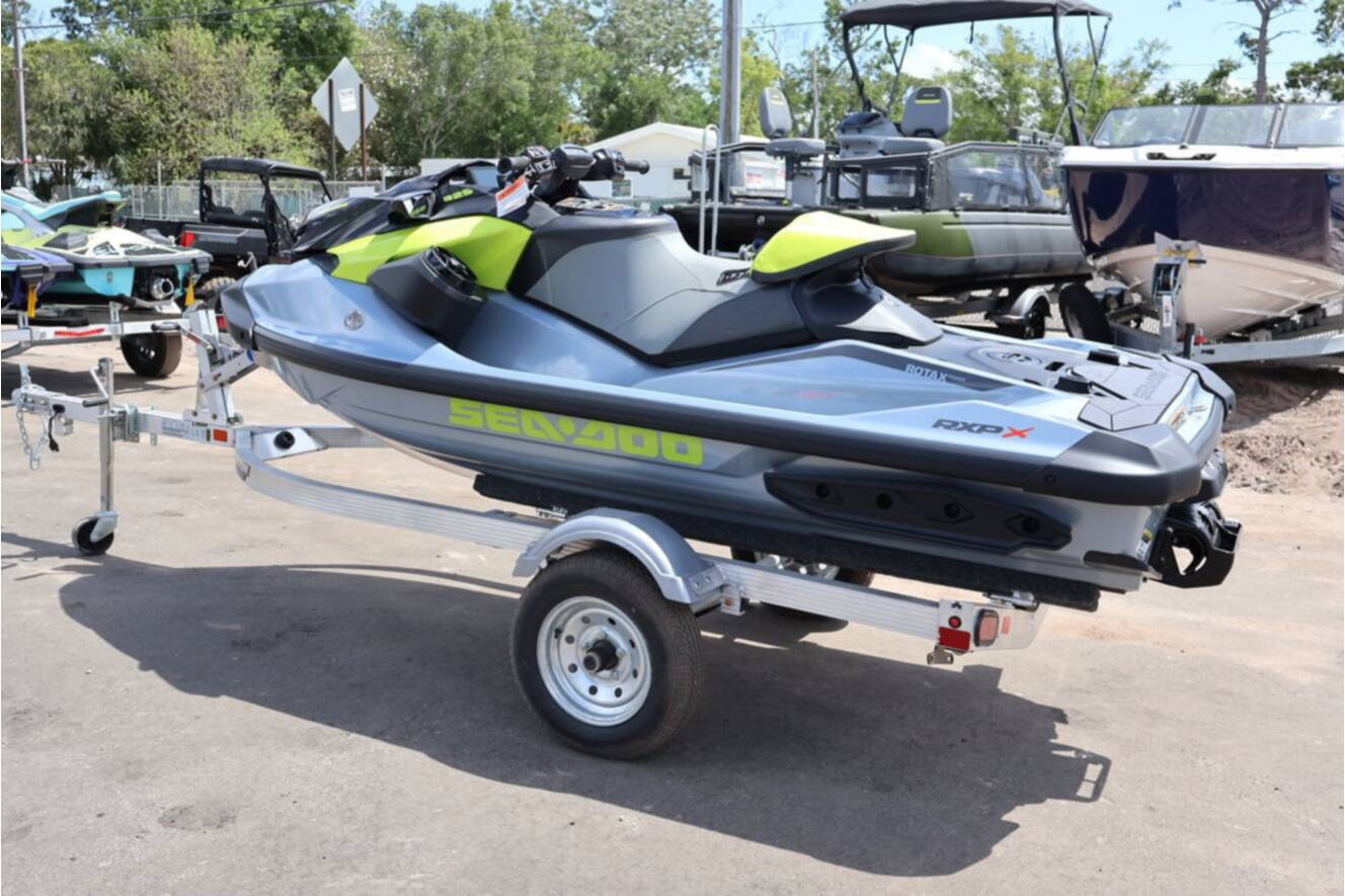 A photo of this 2026 Sea-Doo RXP-X PWC 325 AUD GY IBR 26