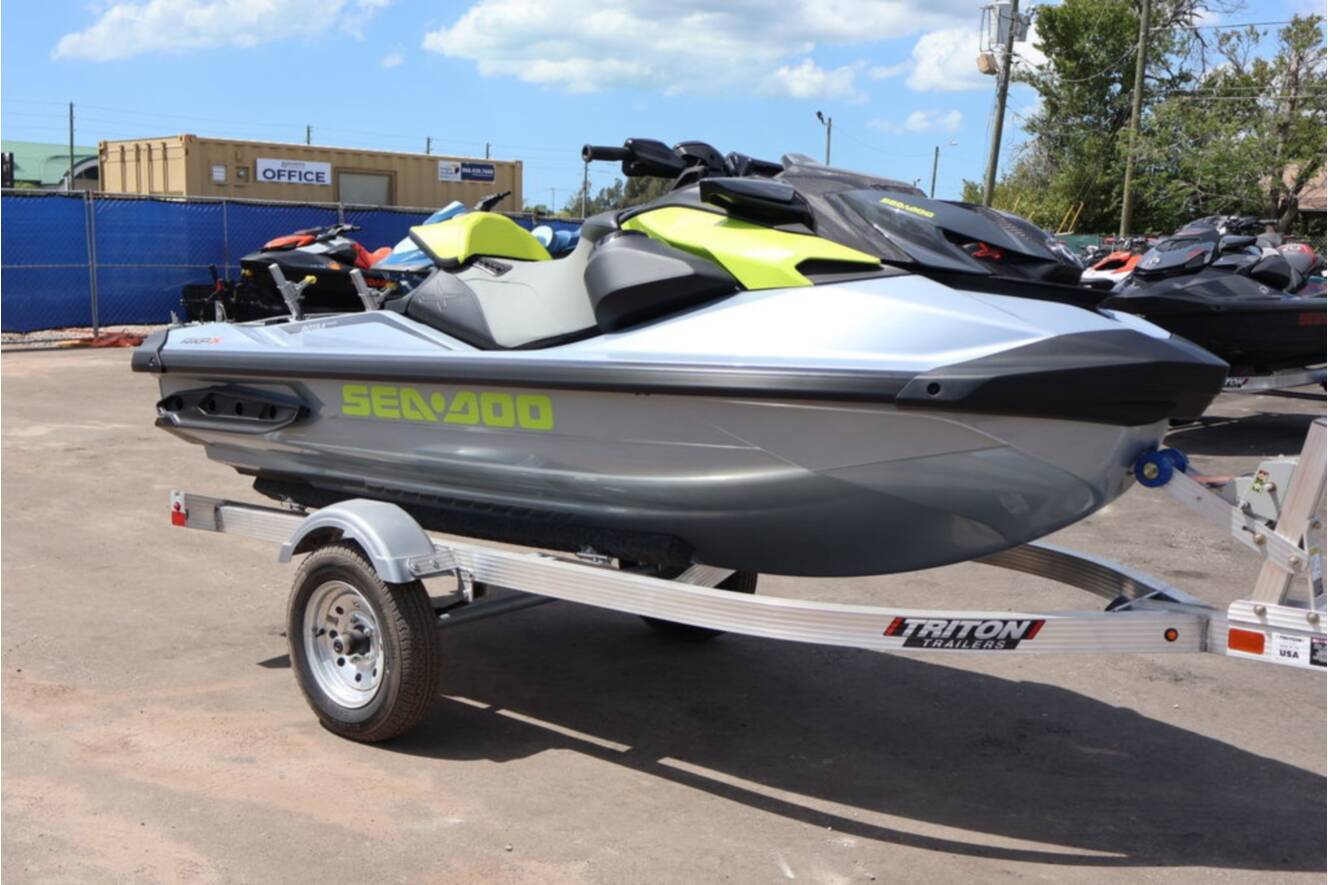 A photo of this 2026 Sea-Doo RXP-X PWC 325 AUD GY IBR 26