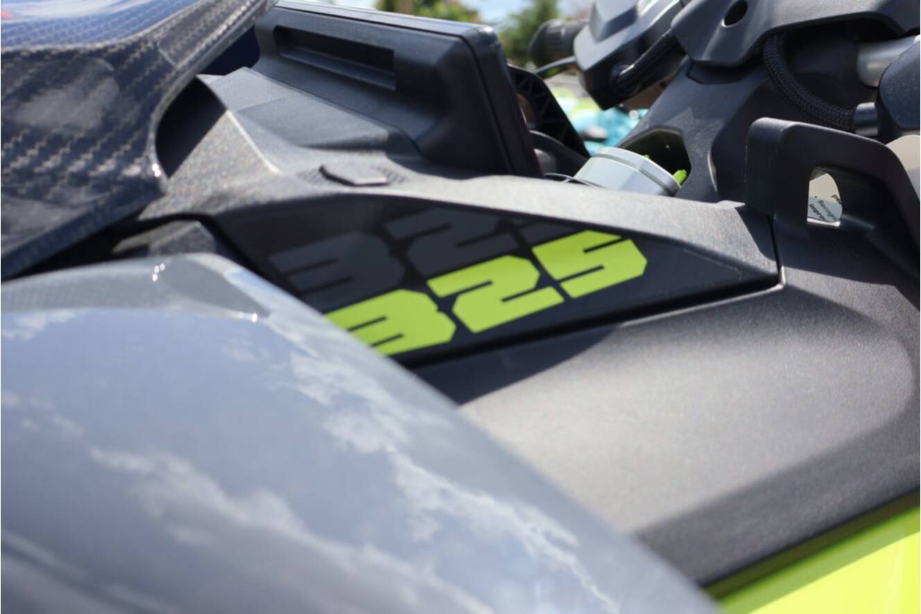 A photo of this 2026 Sea-Doo RXP-X PWC 325 AUD GY IBR 26