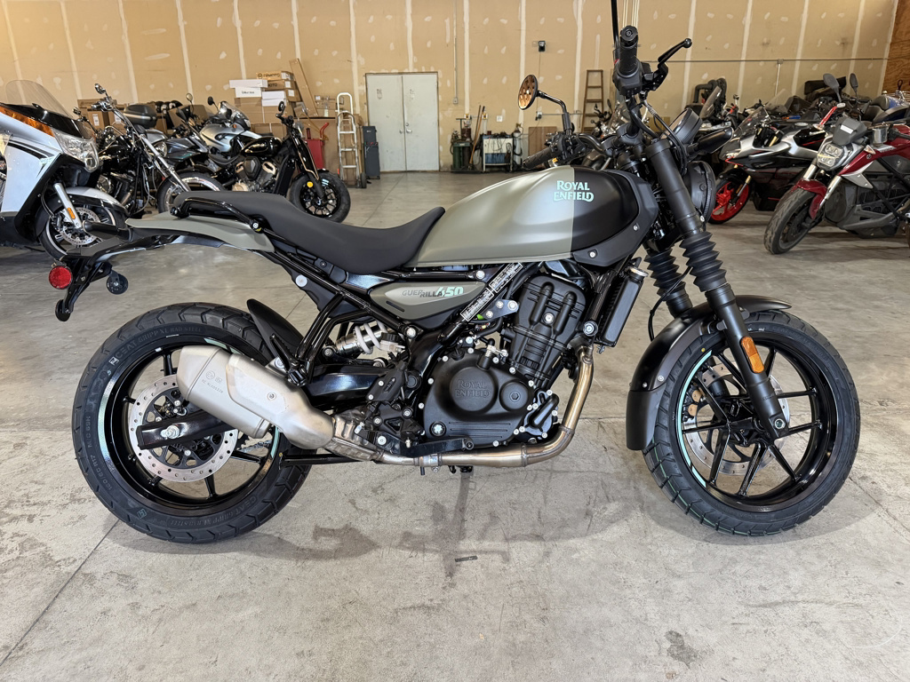 2027 Royal Enfield GUERRILLA 450 - SHADOW ASH GREEN 450 in Marengo, IL