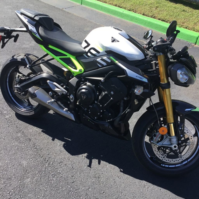 2024 Triumph Street Triple 765 Moto2 Edition Crystal White TRIPLE in Charlotte, NC