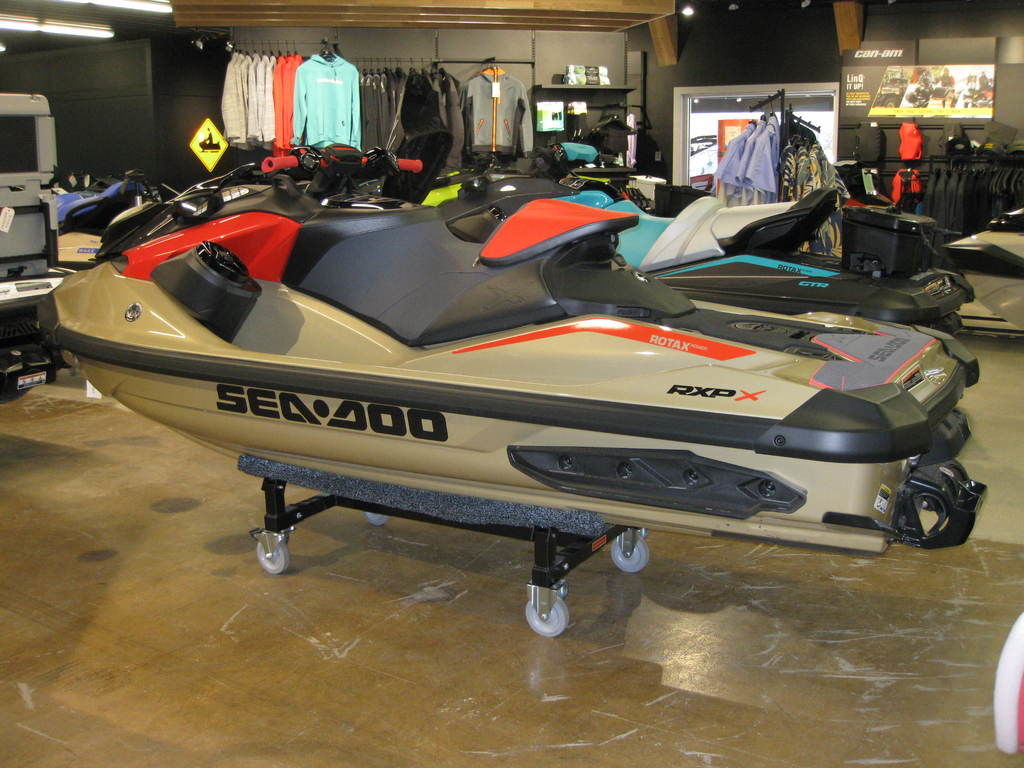 2025 Sea-Doo RXP-X 325 Tech, BRP Premium A, iBR Metallic Tan / La in indian river MI