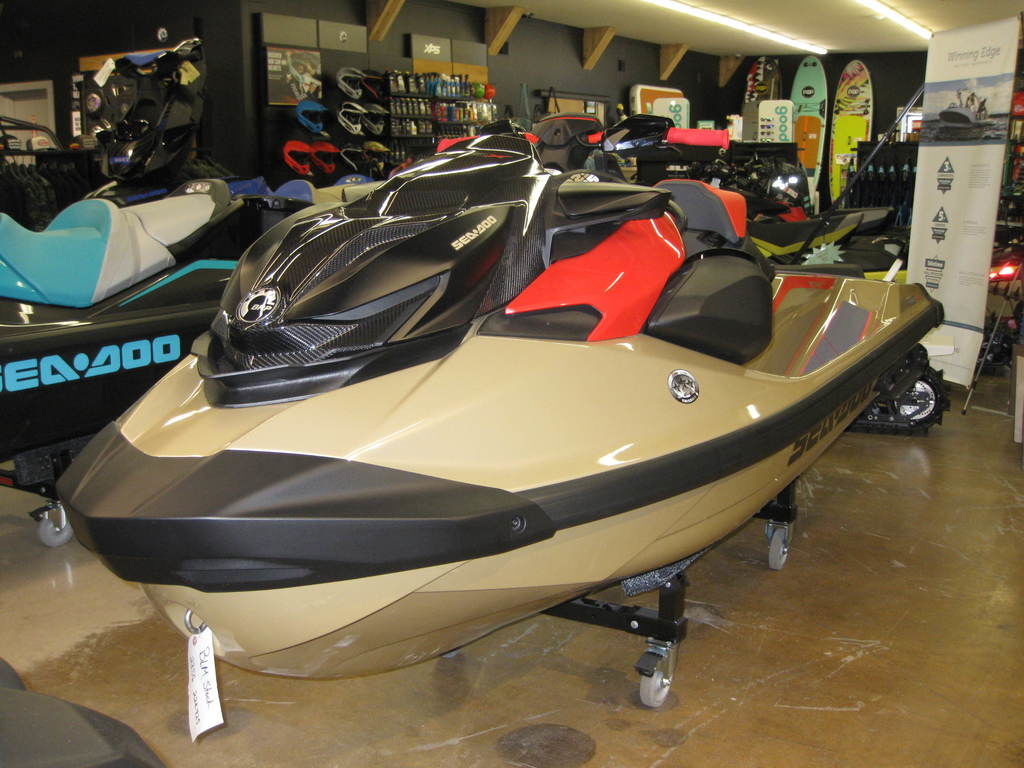 2025 Sea-Doo RXP-X 325 Tech, BRP Premium A, iBR Metallic Tan / La in indian river MI