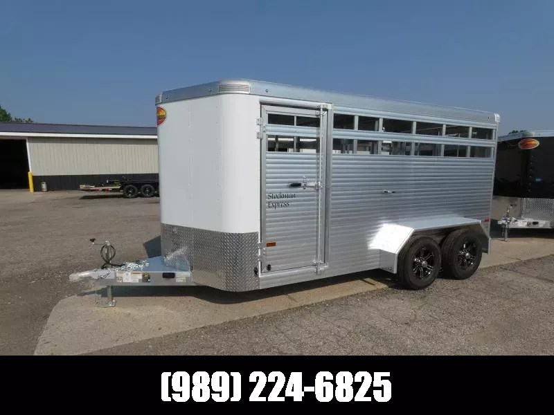 2026 Sundowner Trailers 7' x 16' Aluminum Stock Trailer For Sale - $0 Down & Fl in Saint Johns, MI