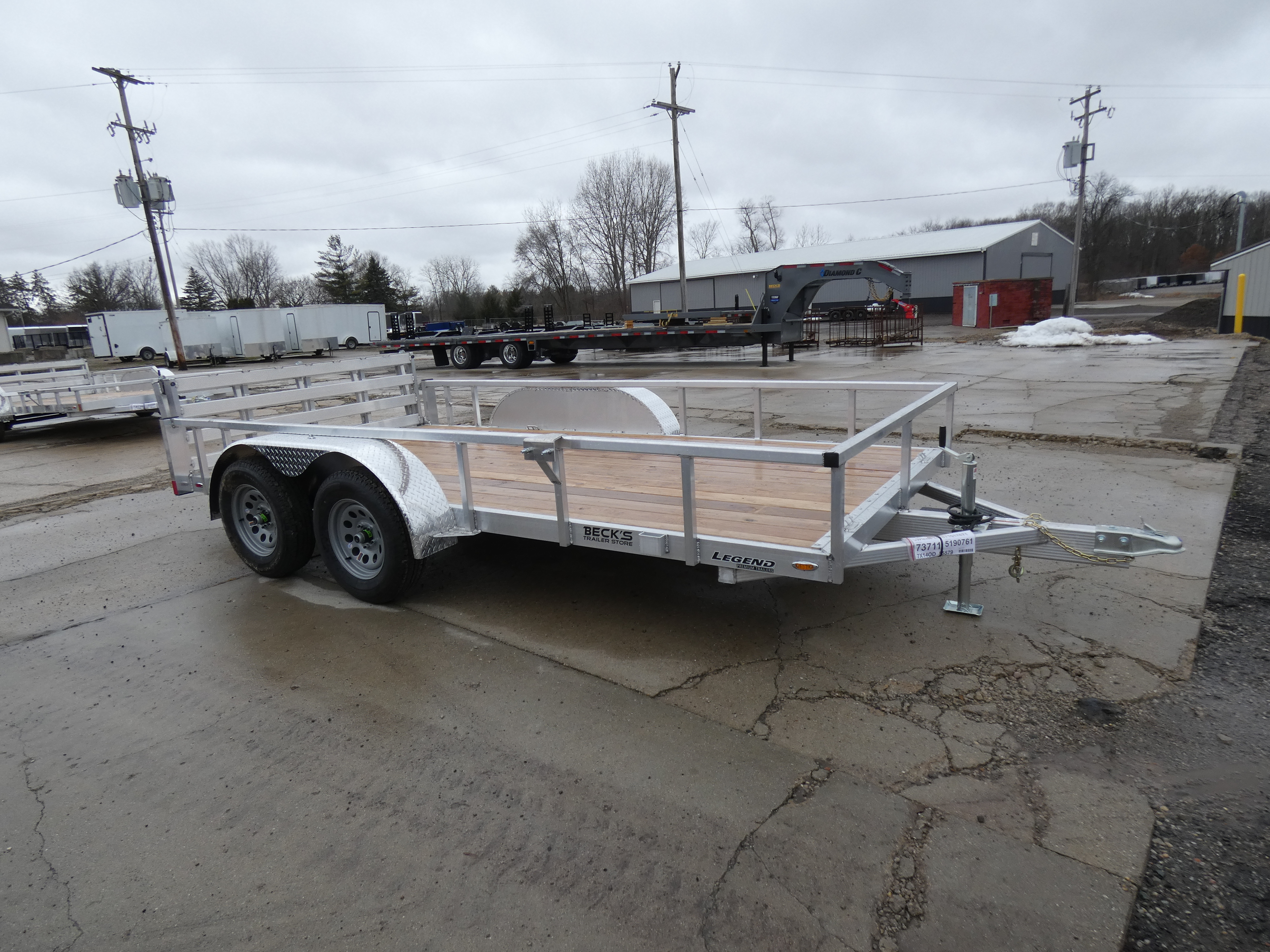 Legend Trailers Open Deluxe Tandem Axle 7' x 14' Aluminum Utility Trail in Saint Johns, MI