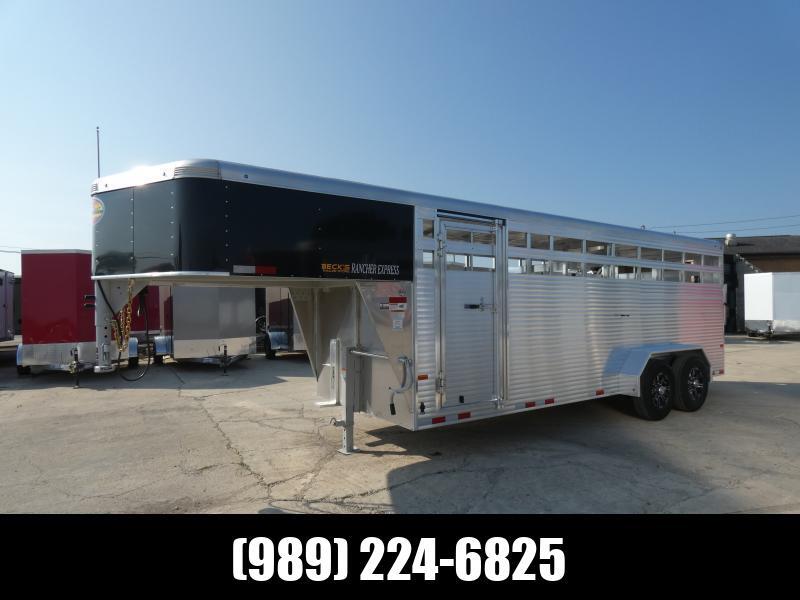 Sundowner Trailers 7' x 28' Gooseneck Aluminum Stock Trailer - Flexible Fi in Saint Johns, MI