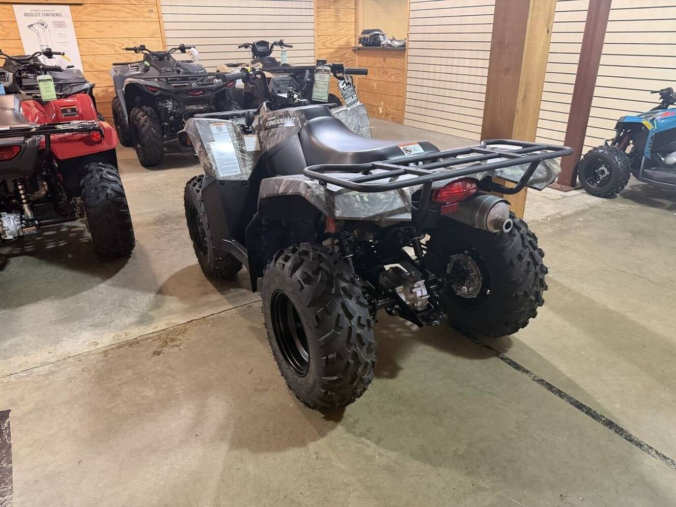 A photo of this 2026 Suzuki KingQuad 400ASi Camo