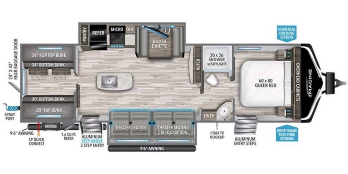 A photo of this 2023 Grand Design Imagine 3210BH