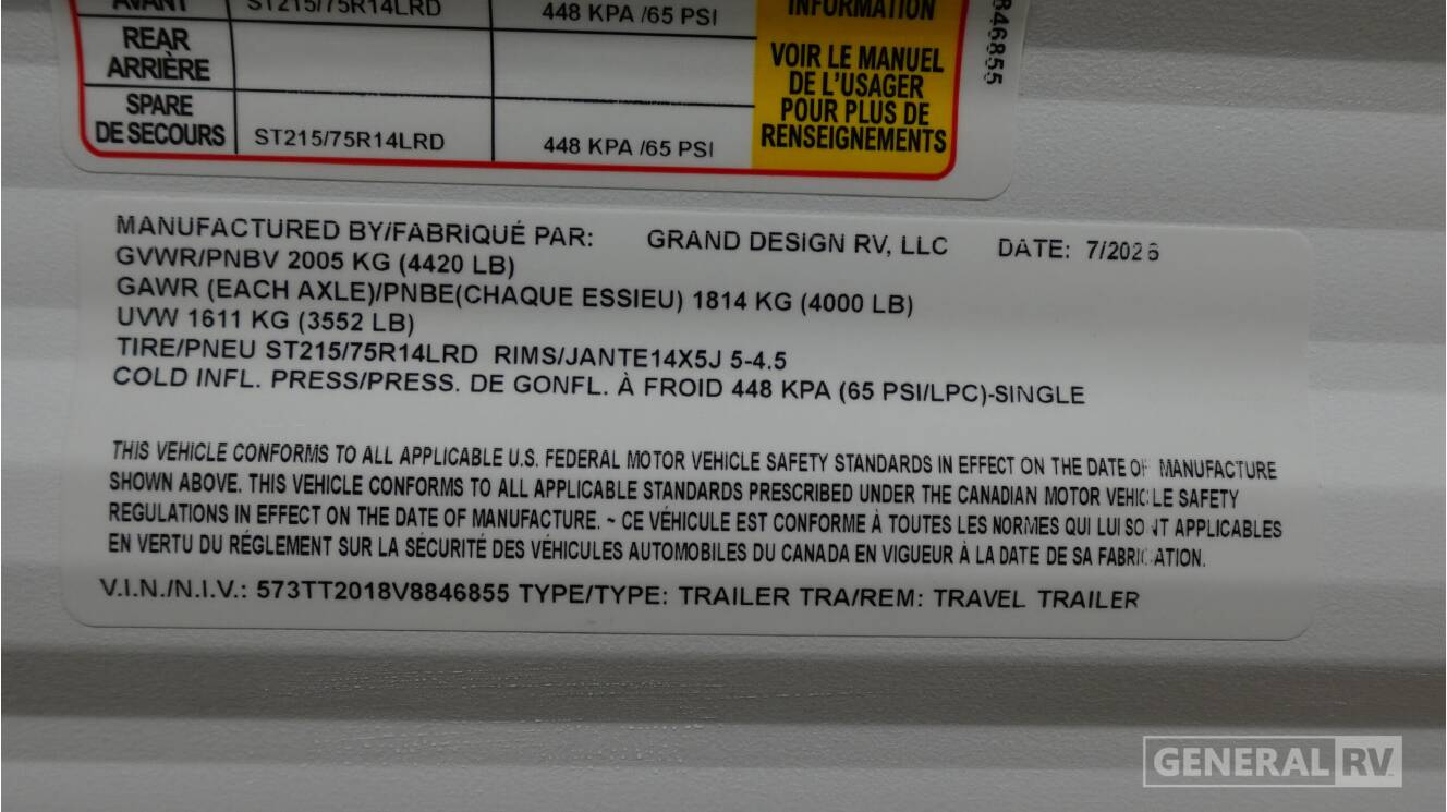 A photo of this 2027 Grand Design TRANSCEND-ONE 151RB