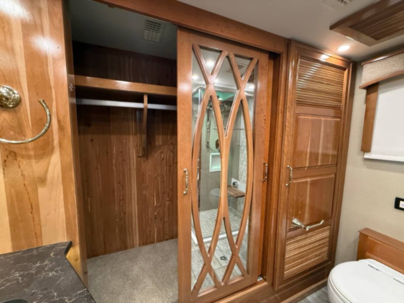 A photo of this 2021 Entegra Coach Cornerstone 45B