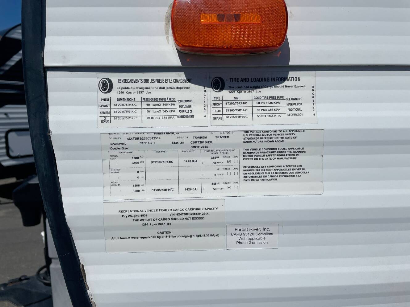 A photo of this 2014 Forest River SALEM CRUISE LITE 261BHXL