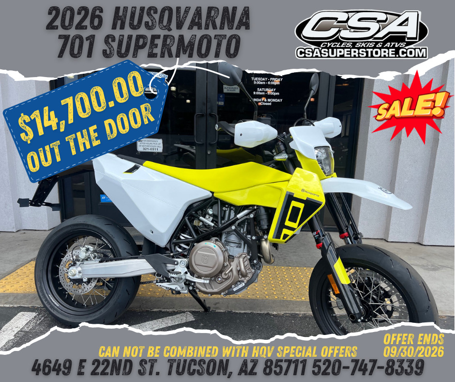 2026 Husqvarna Motorcycles 701 Supermoto SUPERMOTO in Tucson, AZ