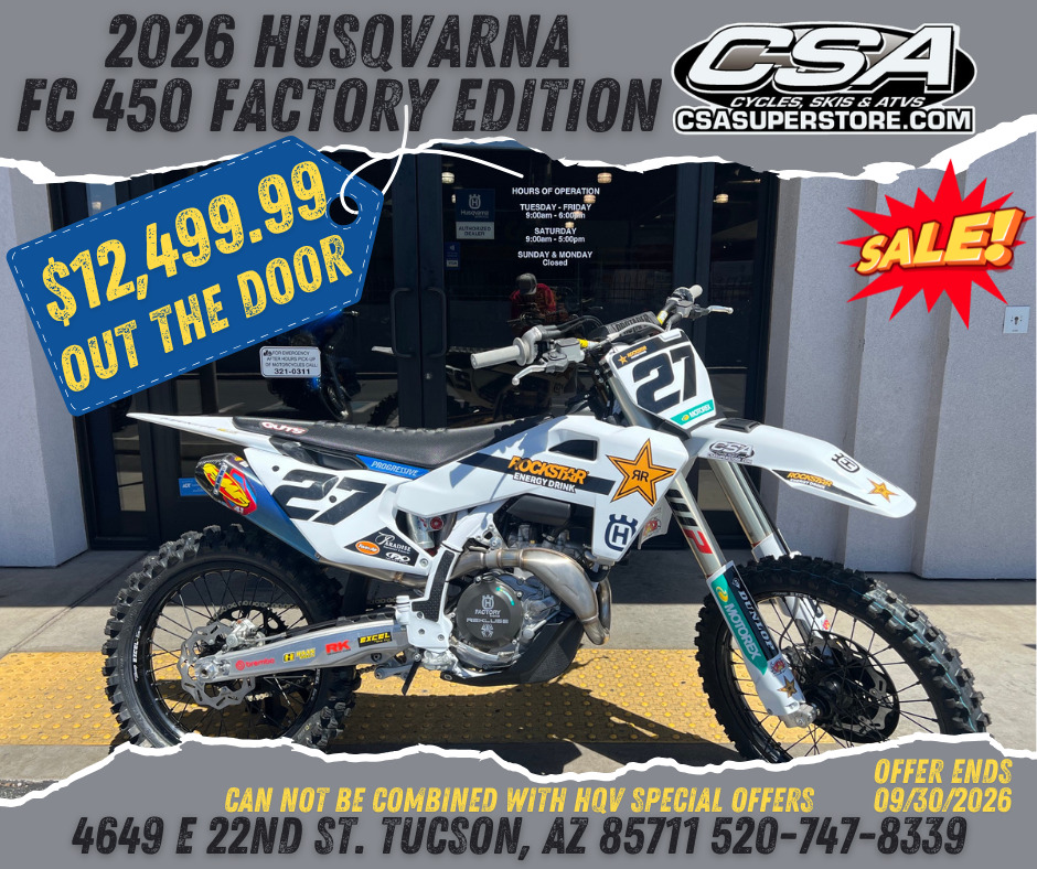2026 Husqvarna Motorcycles FC 450 Factory Edition 450 in Tucson, AZ