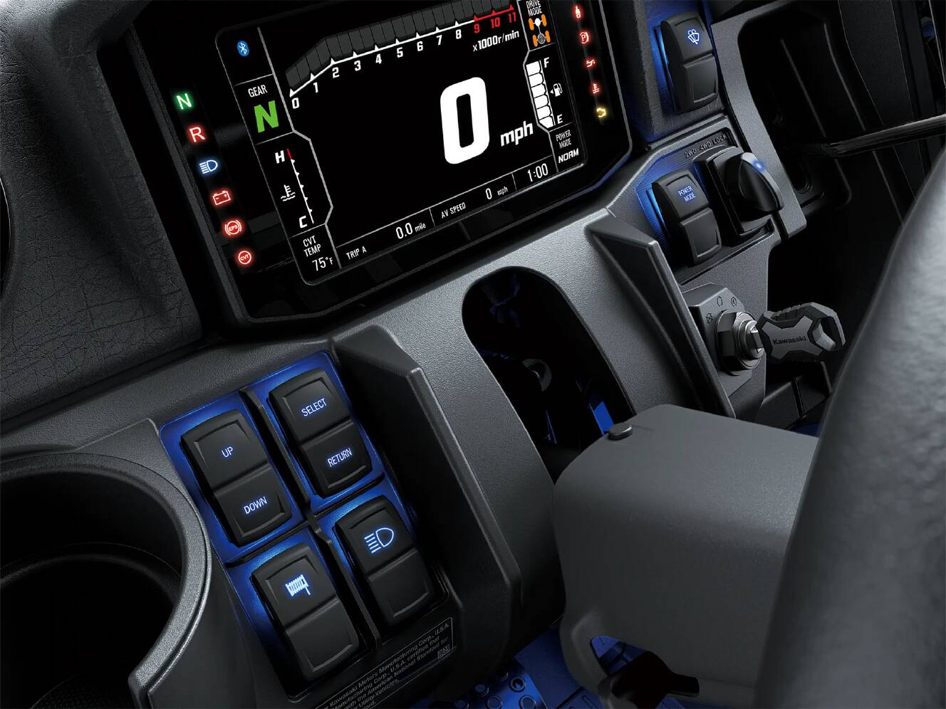 A photo of this 2026 Kawasaki RIDGE® Platinum Ranch Edition HVAC