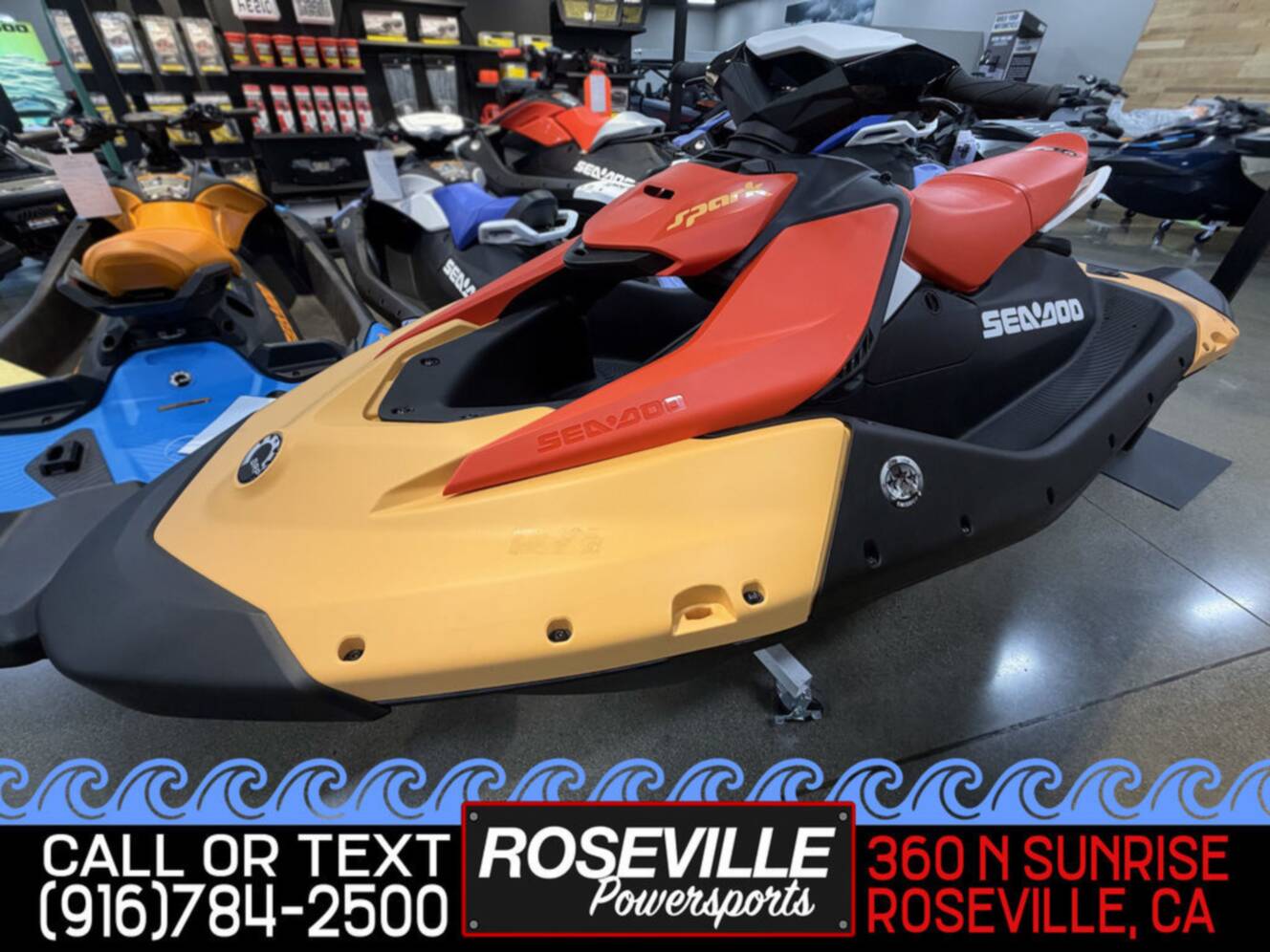 A photo of this 2026 Sea-Doo Spark For 3 Rotax 900 ACE - 90 Ibr