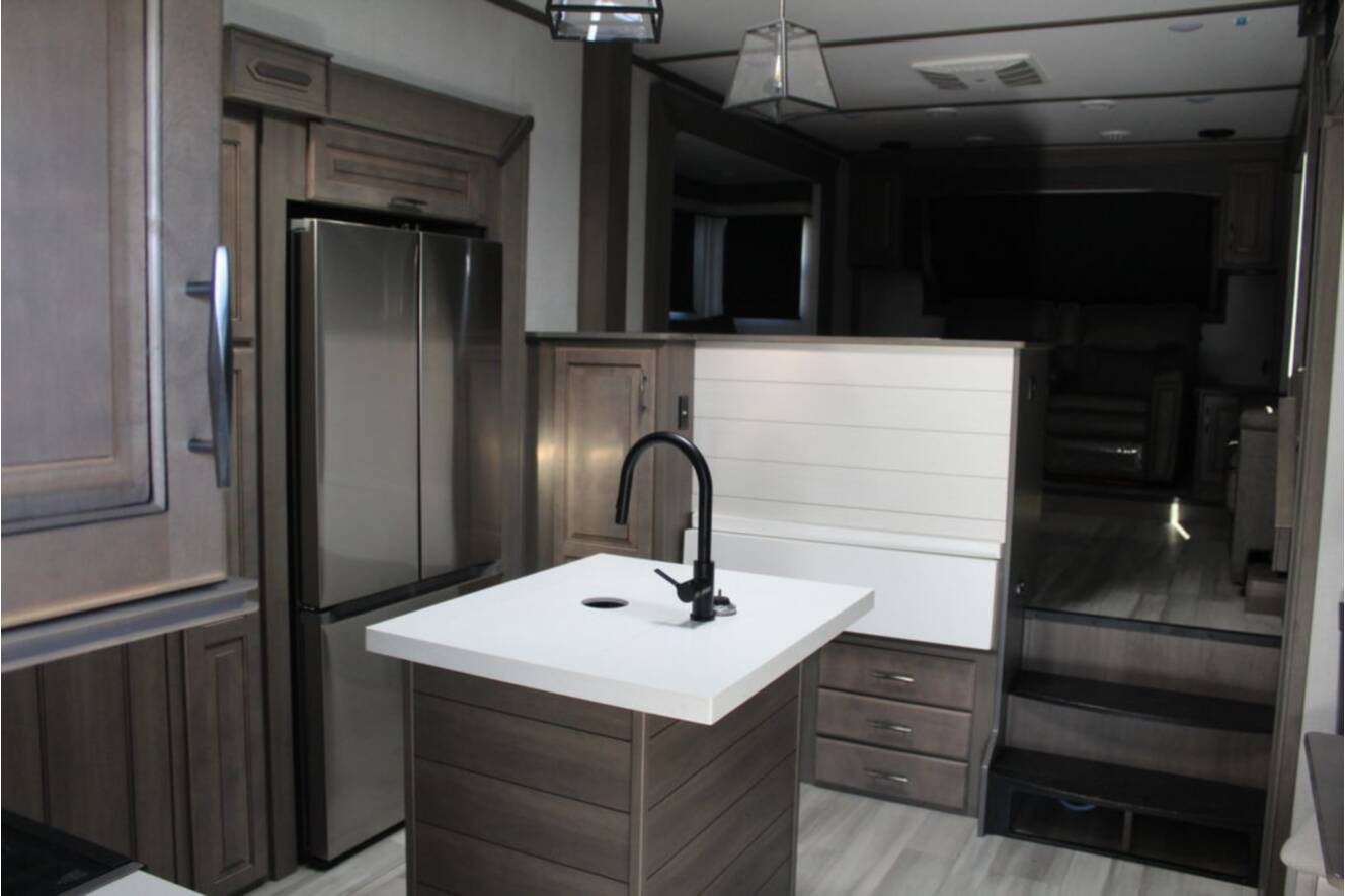 A photo of this 2023 Grand Design Solitude 3460FL