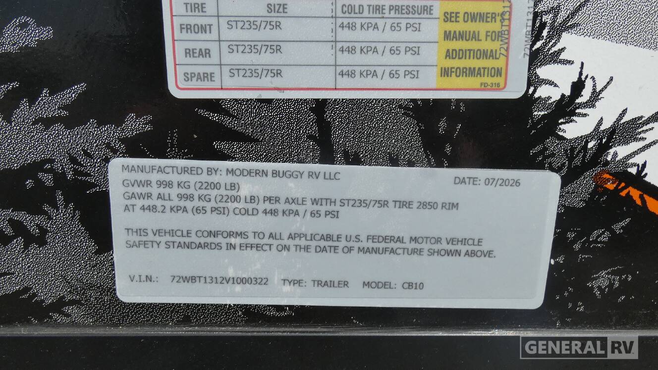A photo of this 2027 Modern Buggy COUNTRY BORN CB10
