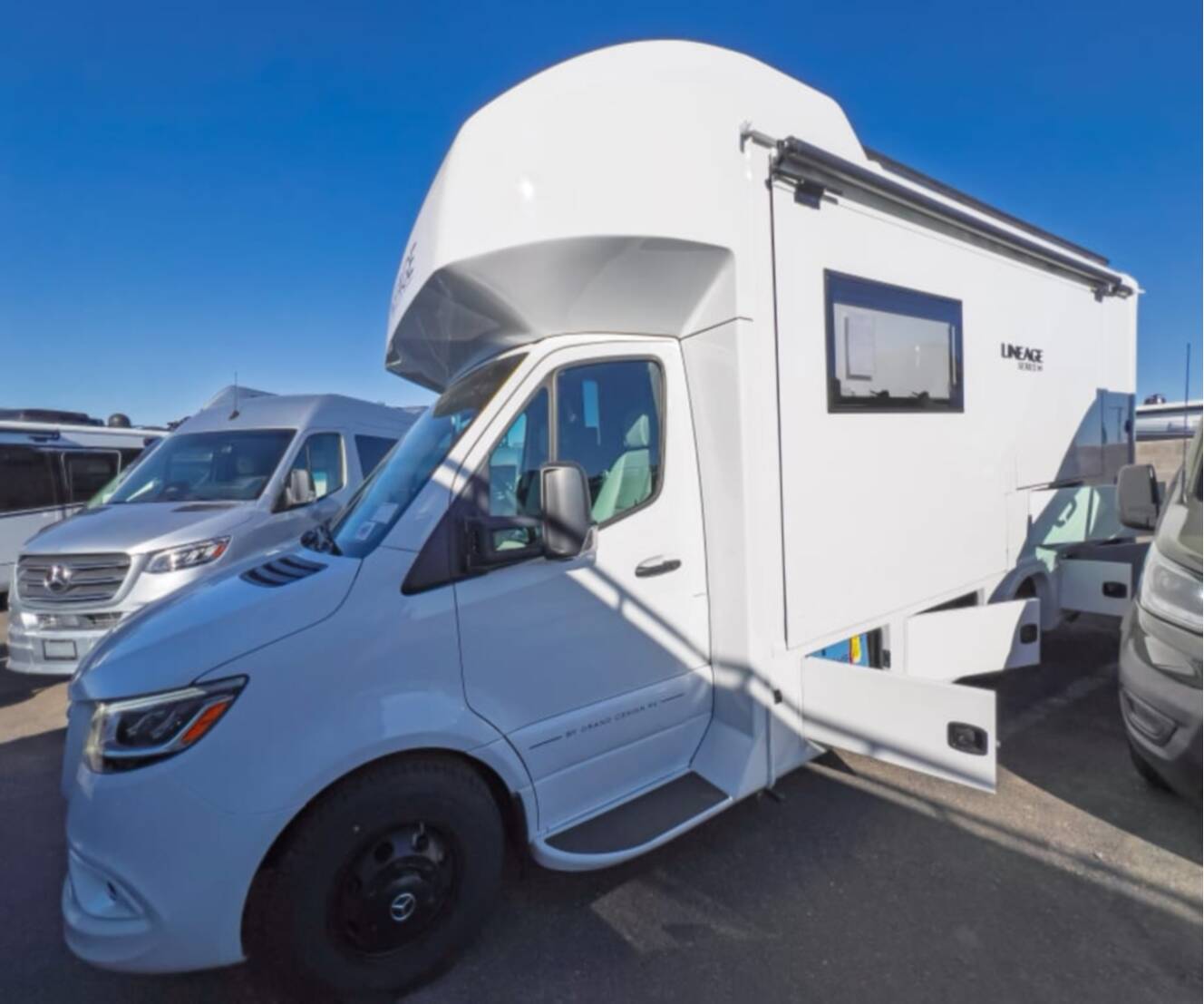 A photo of this 2027 Grand Design LINEAGE SERIES M 25FW-FBP