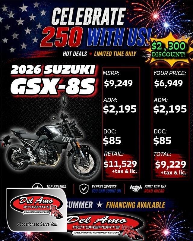 2026 Suzuki GSX-8S 8S in Redondo Beach, CA