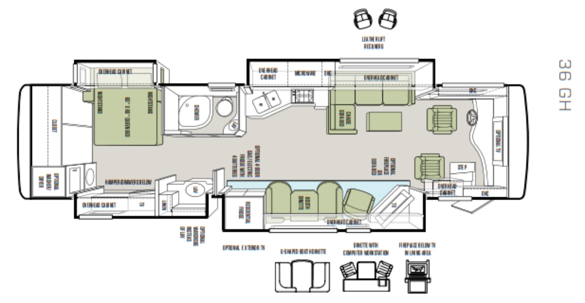 2014 Tiffin PHAETON 36GH in st. augustine FL