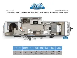 2026 Forest River Grey Wolf Black Label 29NMBL