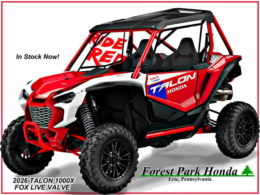 2026 Honda Talon 1000X FOX Live Valve in erie PA