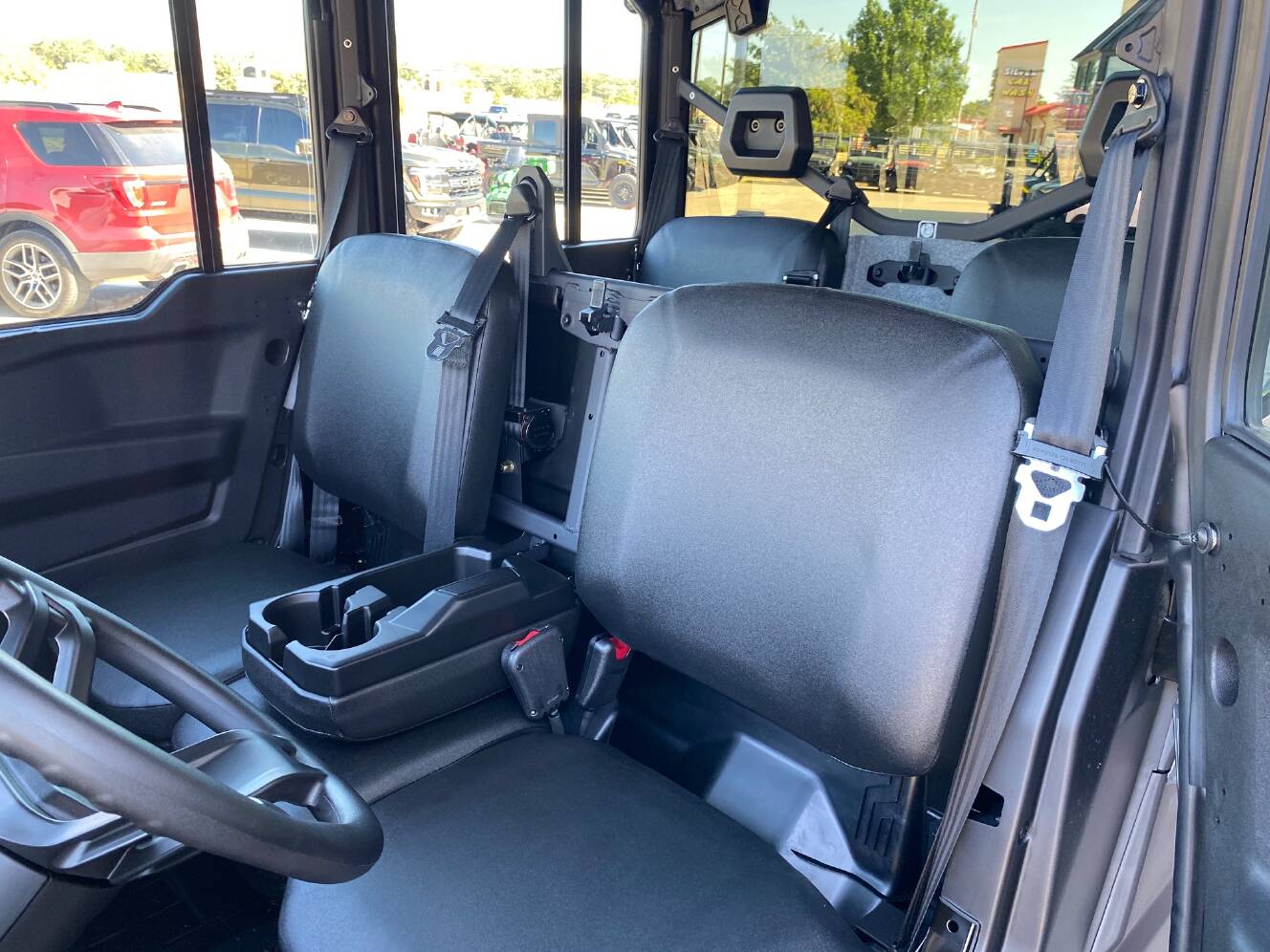 A photo of this 2027 Can-Am Defender MAX DPS CAB HD10 Dolomite Grey