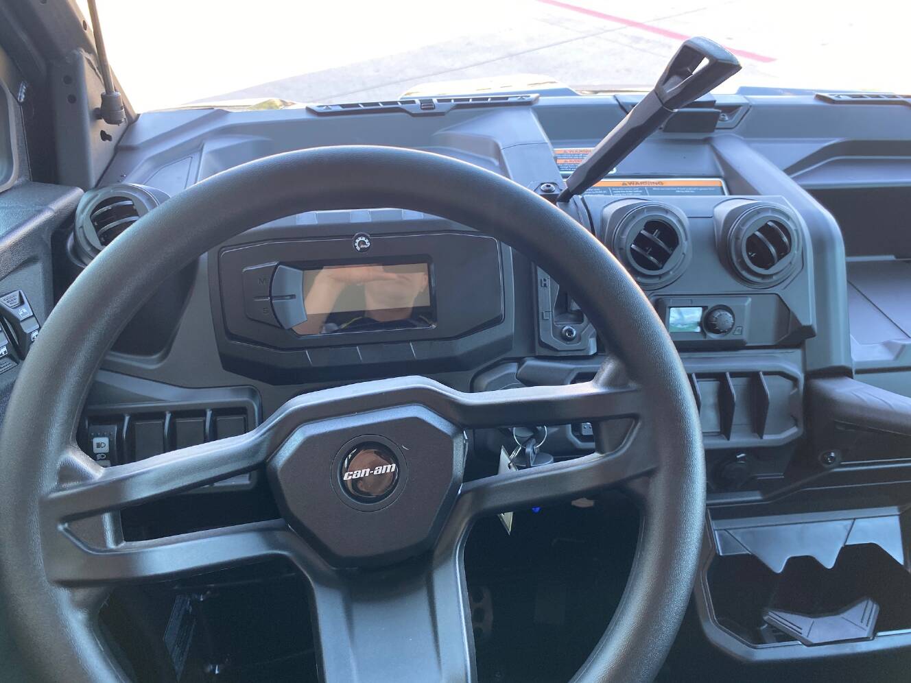 A photo of this 2027 Can-Am Defender MAX DPS CAB HD10 Dolomite Grey