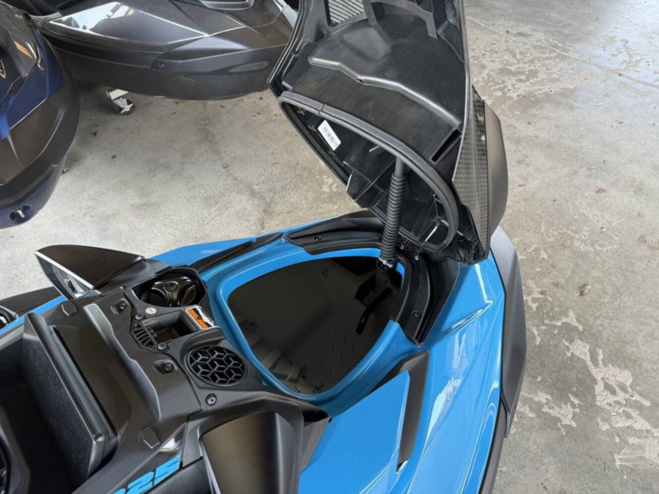 A photo of this 2026 Sea-Doo RXP-X 325 Tech, BRP Premium A, iBR Gulfstream Blue P
