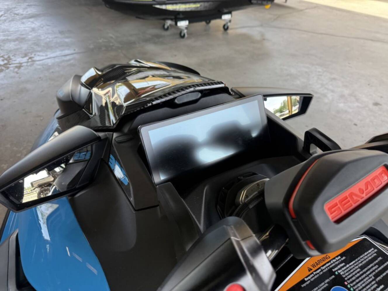 A photo of this 2026 Sea-Doo RXP-X 325 Tech, BRP Premium A, iBR Gulfstream Blue P