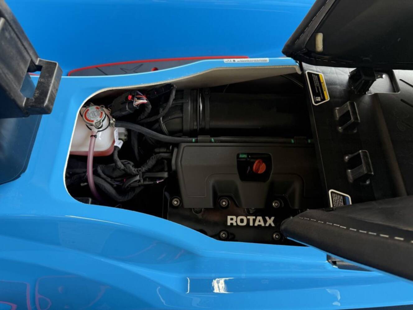 A photo of this 2026 Sea-Doo RXP-X 325 Tech, BRP Premium A, iBR Gulfstream Blue P