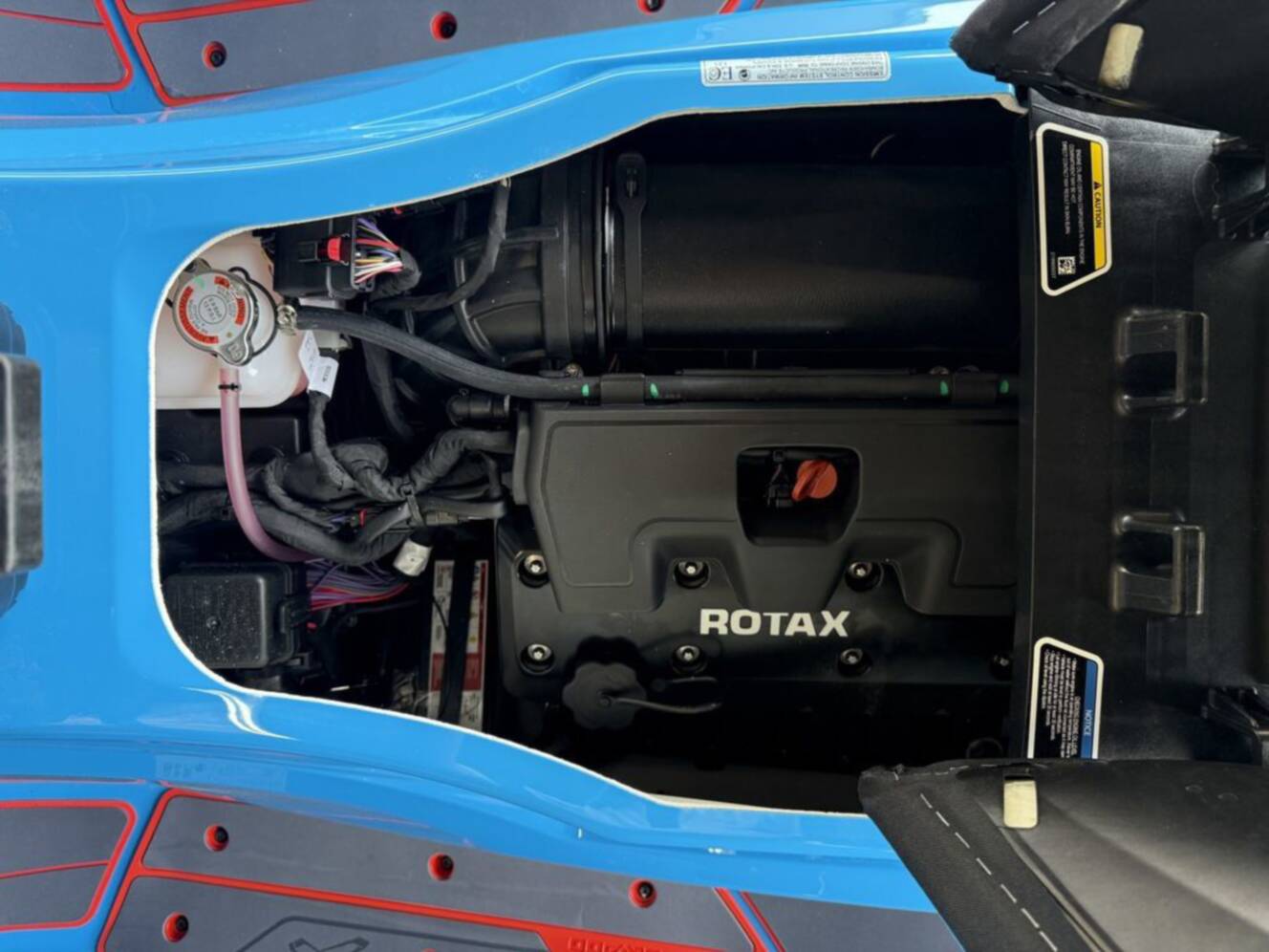 A photo of this 2026 Sea-Doo RXP-X 325 Tech, BRP Premium A, iBR Gulfstream Blue P