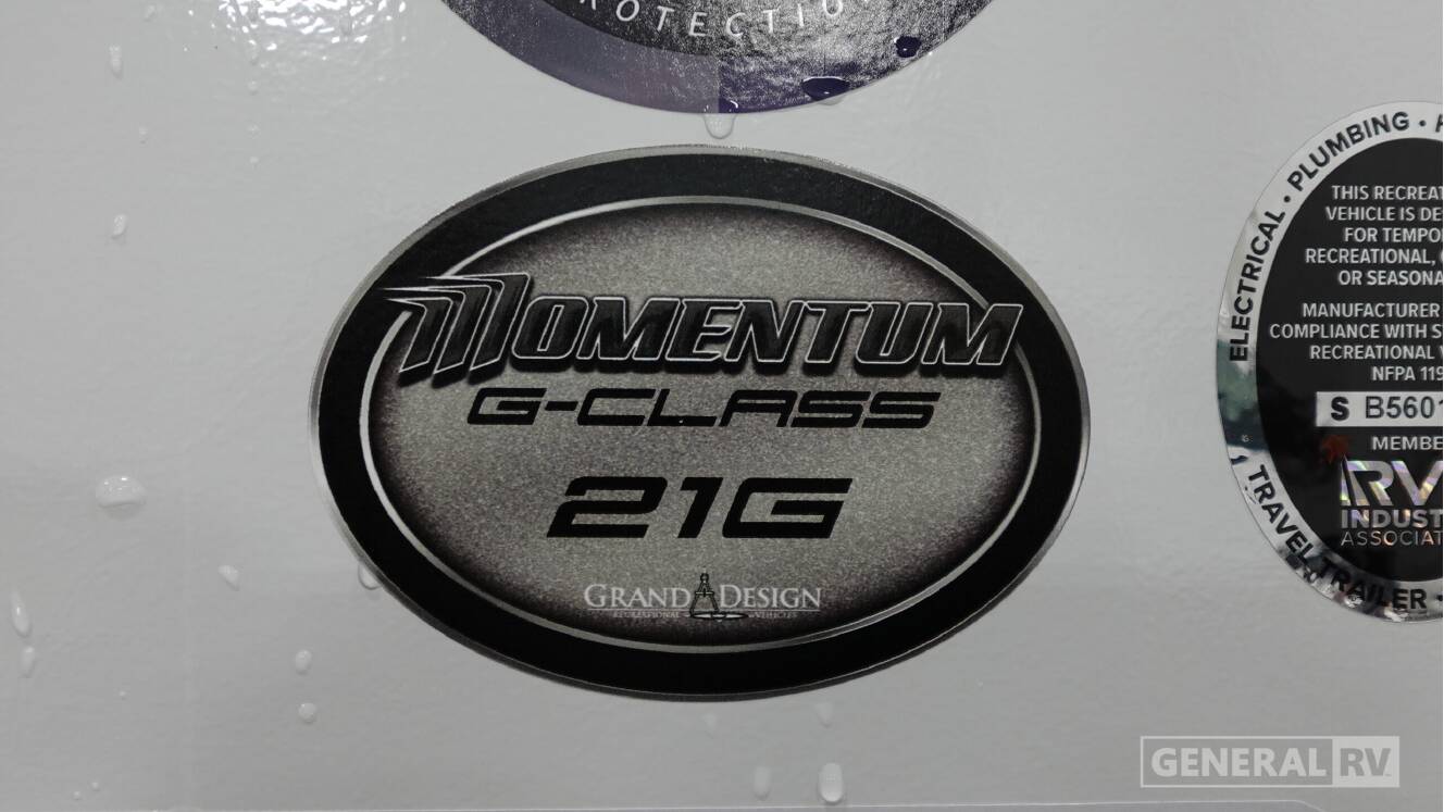 A photo of this 2026 Grand Design MOMENTUM 21G