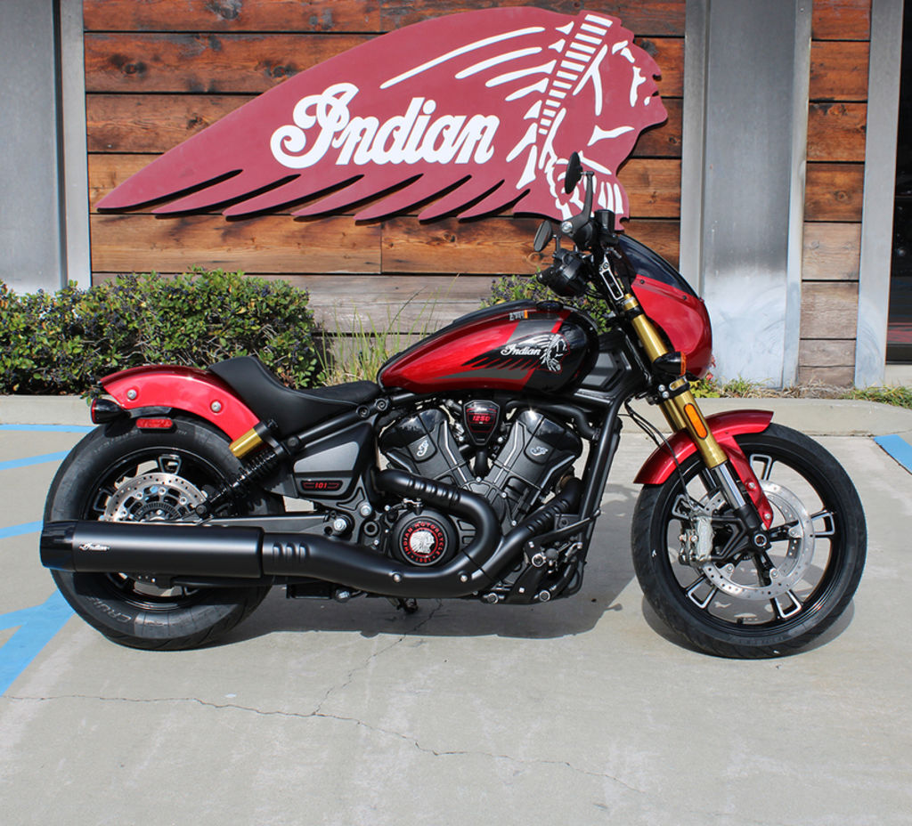 2026 Indian Motorcycle® 101 Scout® Sunset Red Metallic BASE in Westminster, CA