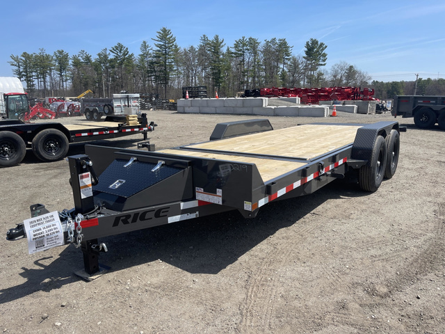 2026 RICE 7X20 14K Partial Tilt Deck Equipment W/Spare Mount in Turner, ME