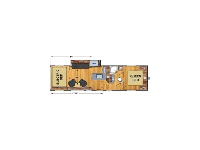 2019 ECLIPSE RECREATIONAL VEHICLES ATTITUDE WIDE LITE 2814SS
