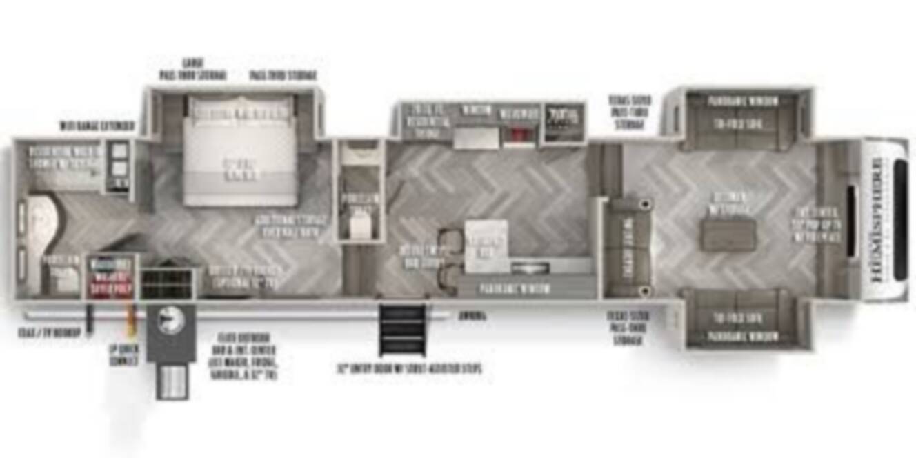 A photo of this 2021 Forest River SALEM HEMISPHERE 36FL