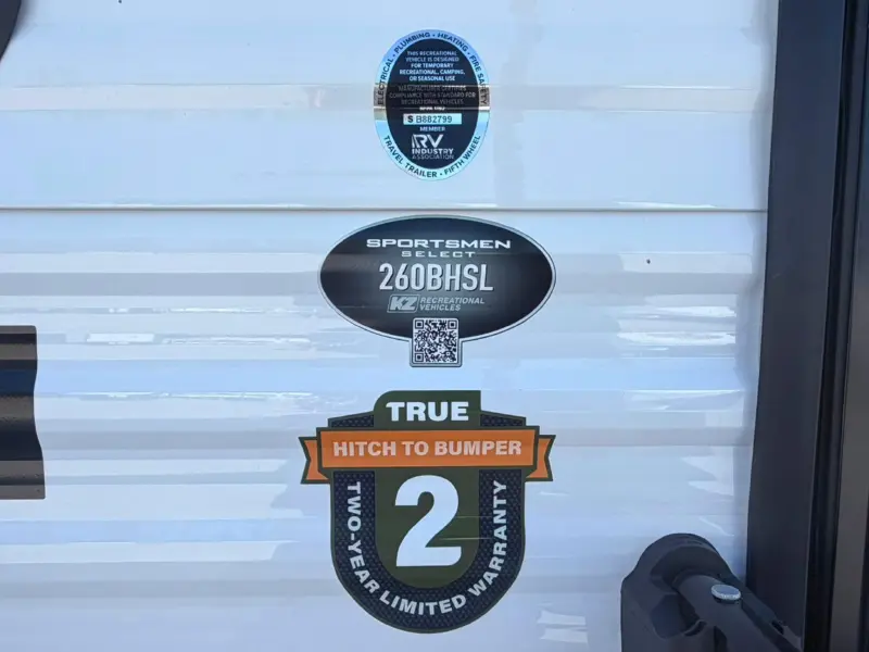 2027 KZ RV Sportsmen Select 260BHSL